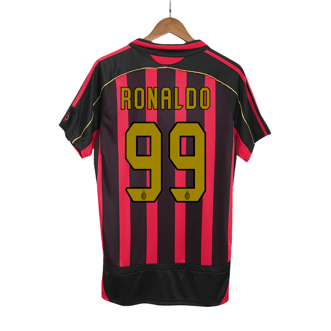 Pánske Retro Futbalový Dres AC Miláno Domáci 2006/07 - RONALDO #99