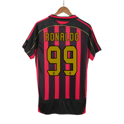 Pánske Retro Futbalový Dres AC Miláno Domáci 2006/07 - RONALDO #99