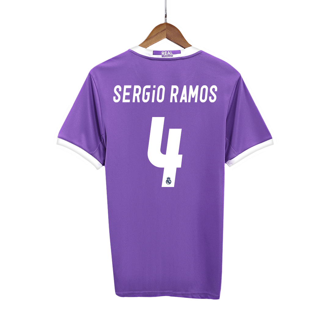 Real Madrid pánsky vonkajší retro futbalový dres 2016/17 - SERGIO RAMOS #4