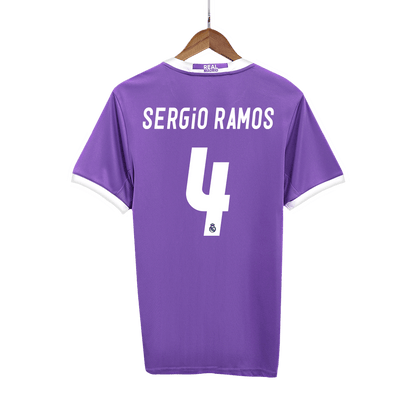 Real Madrid pánsky vonkajší retro futbalový dres 2016/17 - SERGIO RAMOS #4