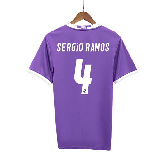 Real Madrid pánsky vonkajší retro futbalový dres 2016/17 - SERGIO RAMOS #4