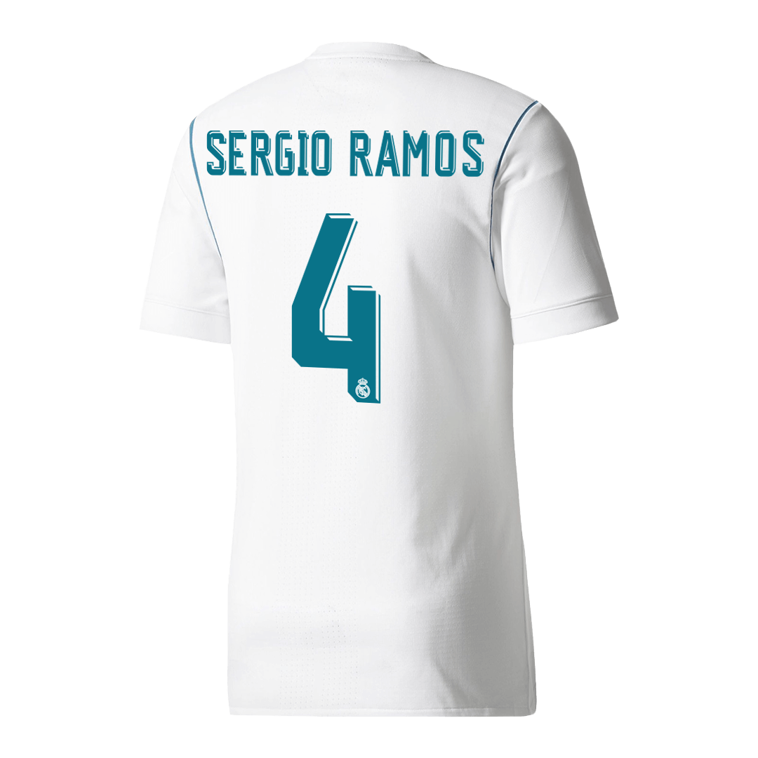 Real Madrid pánsky domáci retro futbalový dres 2017/18 - SERGIO RAMOS #4