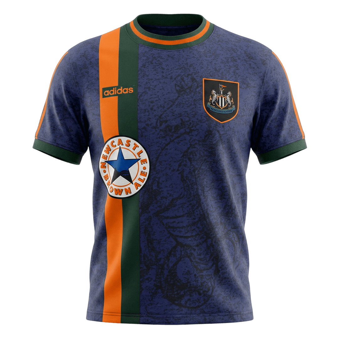 Newcastle United pánsky vonkajší retro futbalový dres 1997/98