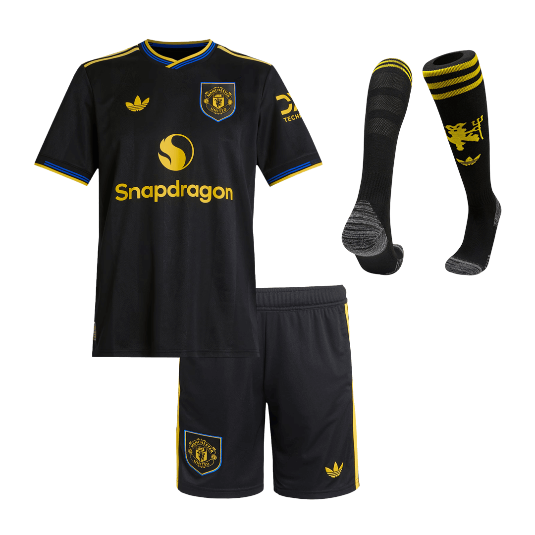 Manchester United detský tretí futbalový komplet 2025/26