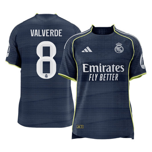 Real Madrid pánsky vonkajší futbalový dres 2025/26 - VALVERDE #8 [hráčska verzia] (Prémiová kvalita)