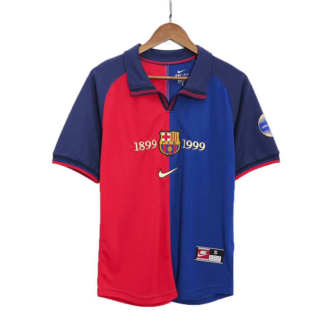 Barcelona pánsky domáci retro futbalový dres 1999/00 - KLUIVERT #9