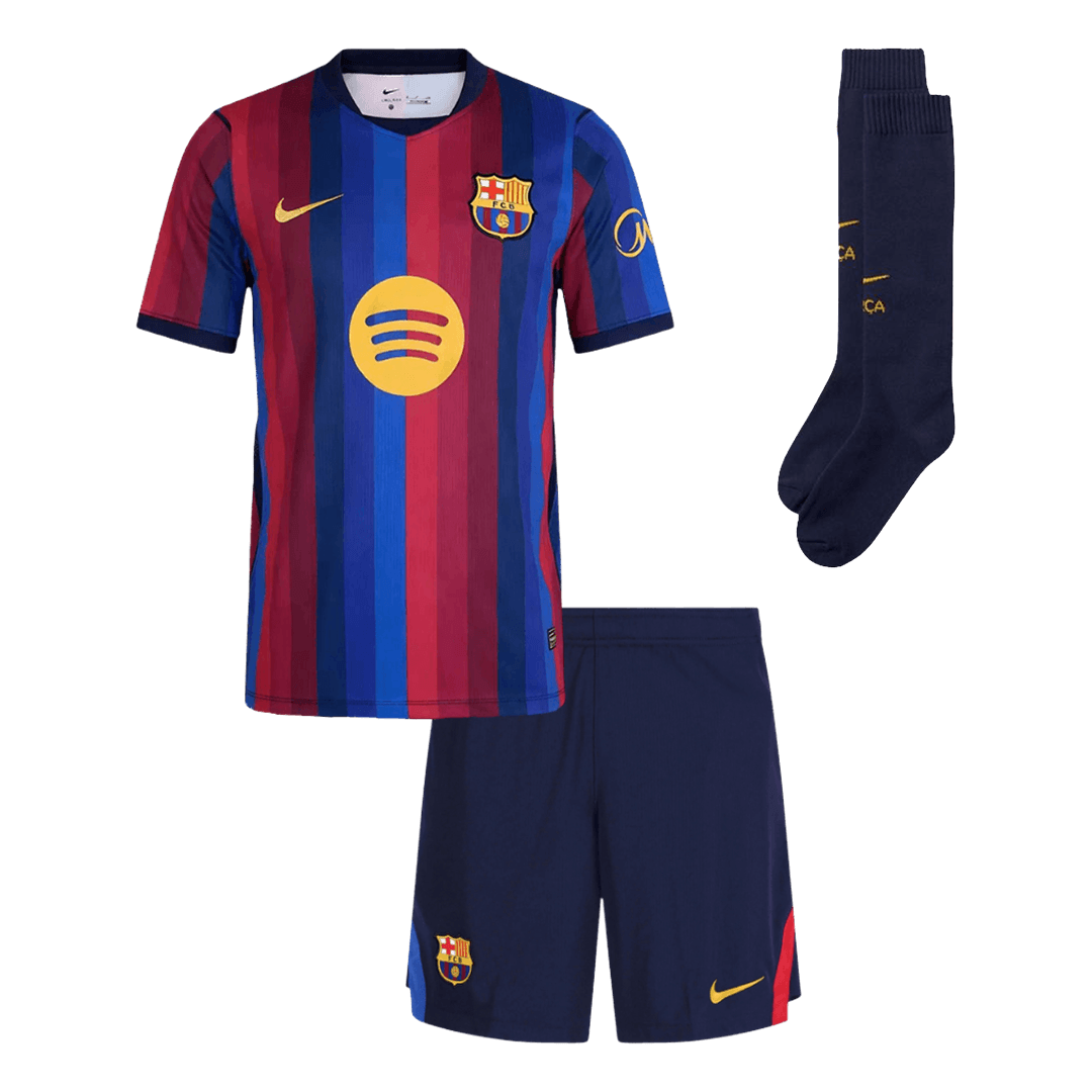 Barcelona detský Domáci futbalový komplet so štulpňami 2026/27