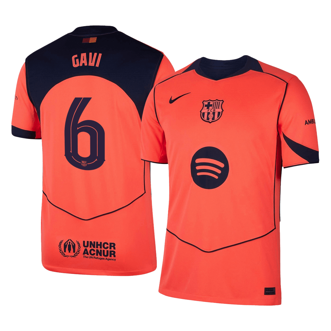 Barcelona pánsky tretí futbalový dres 2025/26 UCL - GAVI #6
