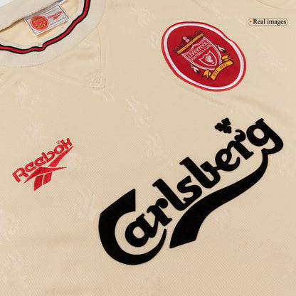 Liverpool pánsky vonkajší retro futbalový dres 1996/97
