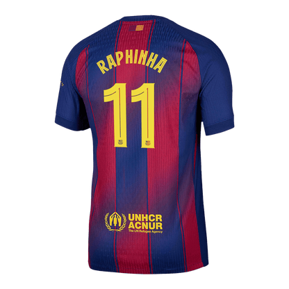 Barcelona pánsky domáci futbalový dres 2025/26 UCL - RAPHINHA #11 [hráčska verzia]