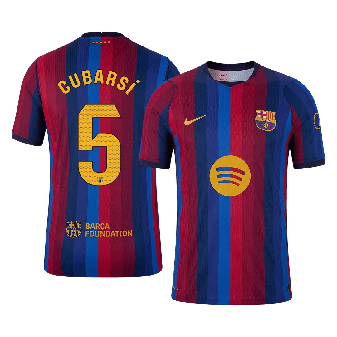 Barcelona pánsky domáci futbalový dres 2026/27 – CUBARSÍ #5 [hráčska verzia]