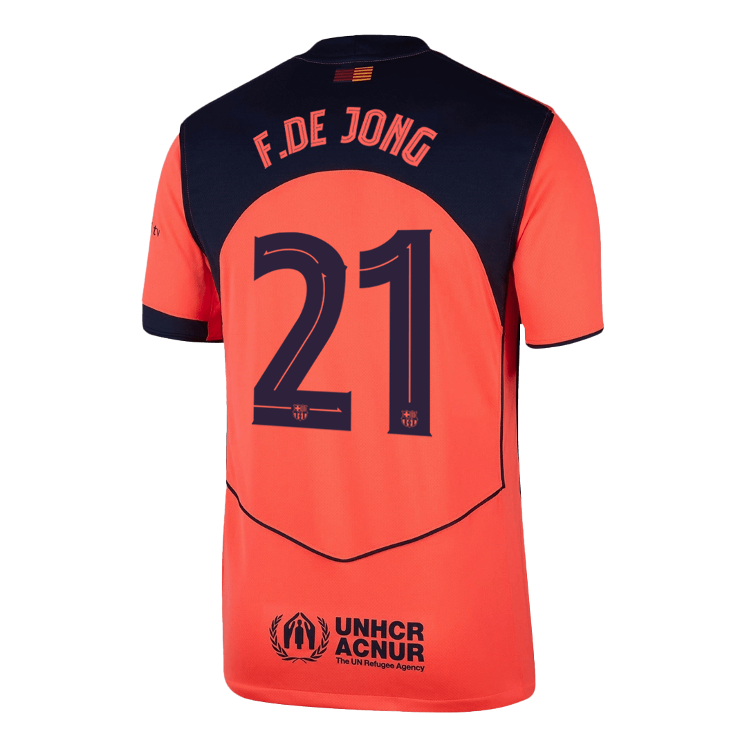 Barcelona pánsky tretí futbalový dres 2025/26 UCL - F.DE JONG #21