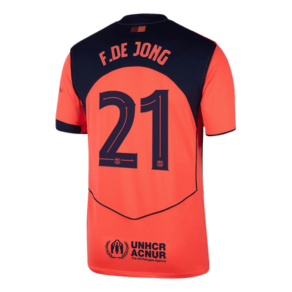 Barcelona pánsky tretí futbalový dres 2025/26 UCL - F.DE JONG #21