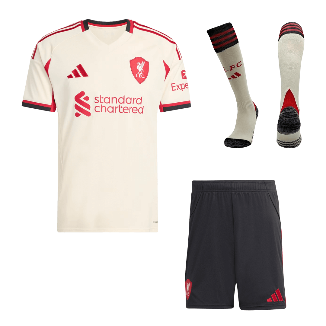 Liverpool pánsky vonkajší futbalový komplet 2025/26