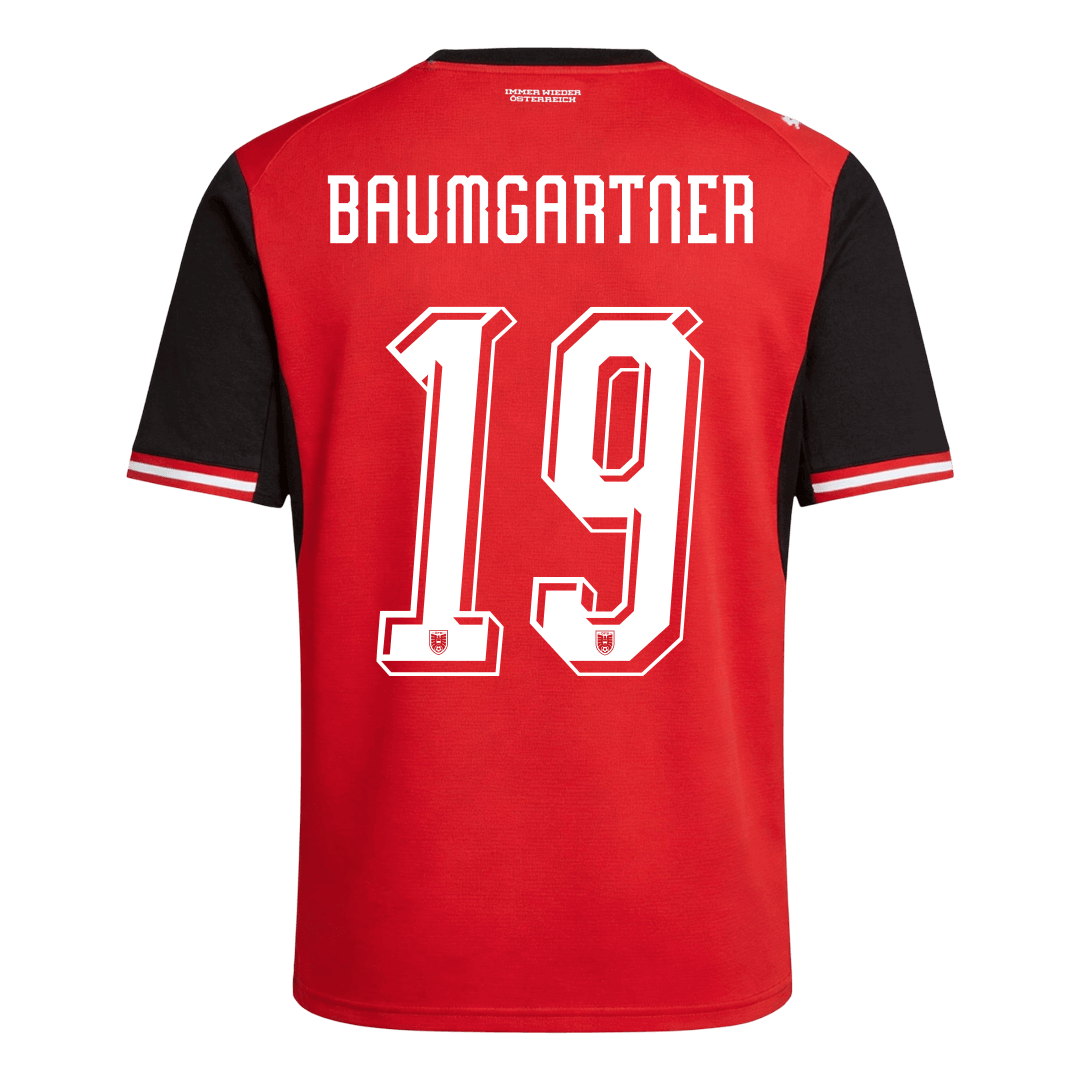Rakúsko pánsky domáci futbalový dres MS 2026 - BAUMGARTNER #19