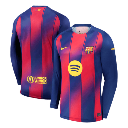 Barcelona pánsky domáci futbalový dres s dlhými rukávmi 2025/26