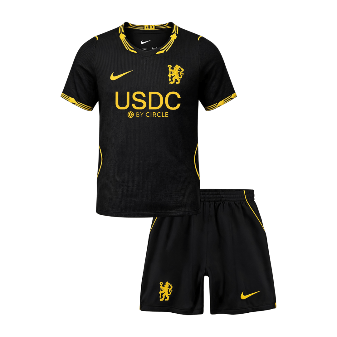 Chelsea detský Vonkajší futbalový komplet 2026/27