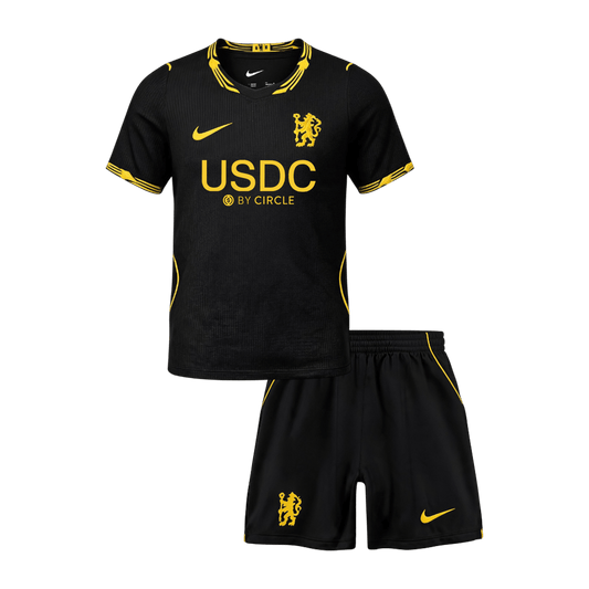 Chelsea detský Vonkajší futbalový komplet 2026/27
