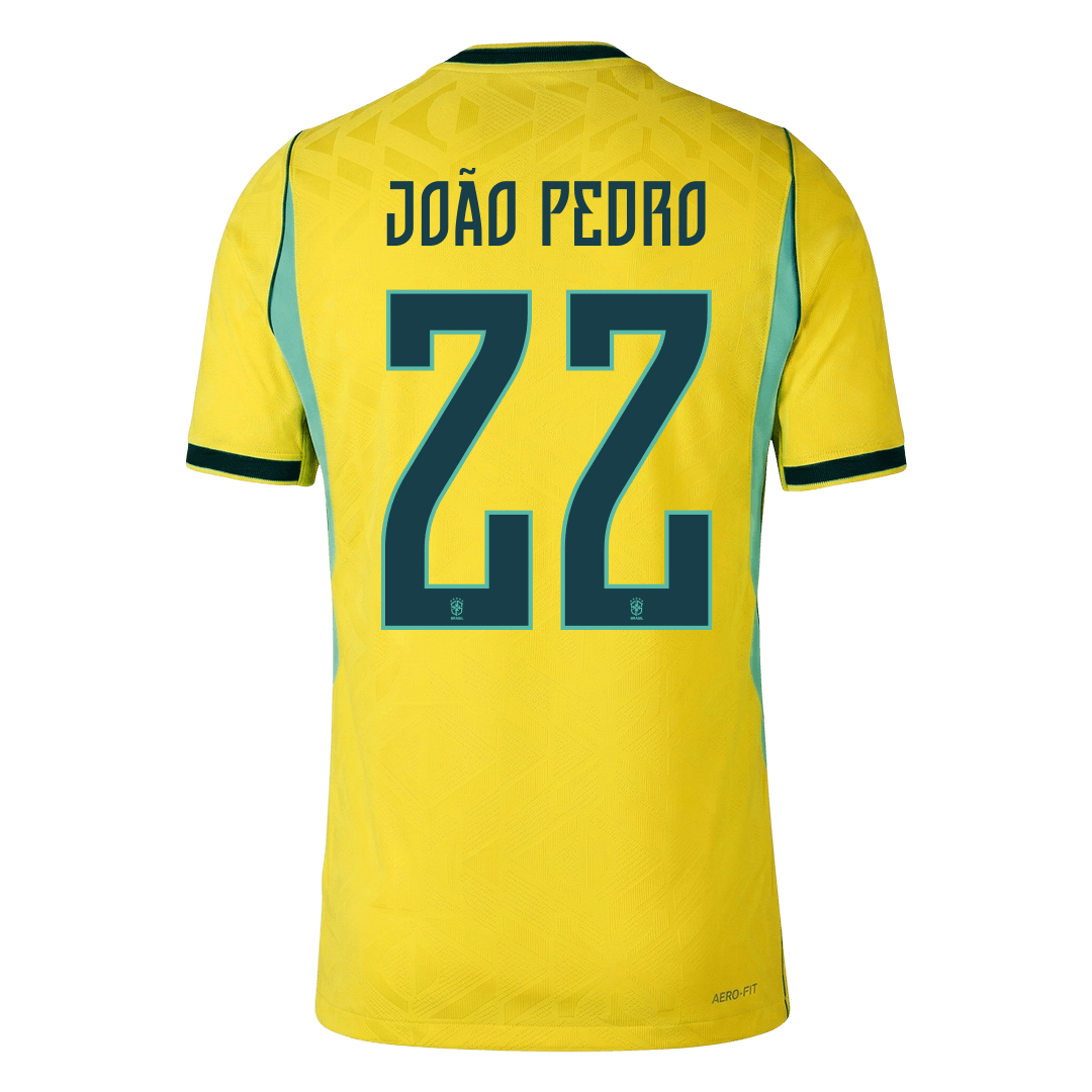 Pánske Futbalový Dres Brazília Domáci MS 2026 Hráčska Verzia - JOÃO PEDRO #22