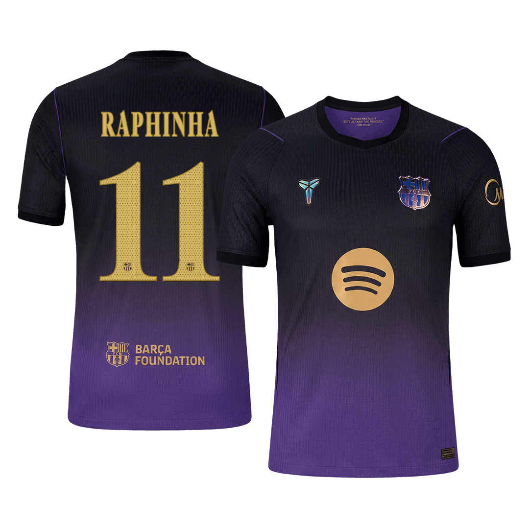 Barcelona pánsky vonkajší futbalový dres 2026/27 – RAPHINHA #11 – UCL [hráčska verzia]