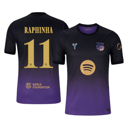 Barcelona pánsky vonkajší futbalový dres 2026/27 – RAPHINHA #11 – UCL [hráčska verzia]