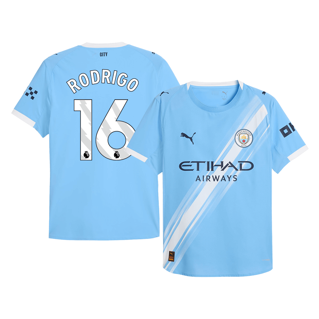 Manchester City pánsky domáci futbalový dres 2025/26 - RODRIGO #16 [hráčska verzia]