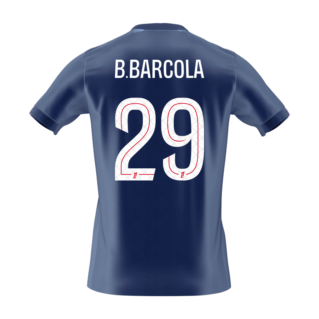 PSG pánsky domáci futbalový dres 2025/26 - B.BARCOLA #29 (Prémiová kvalita)