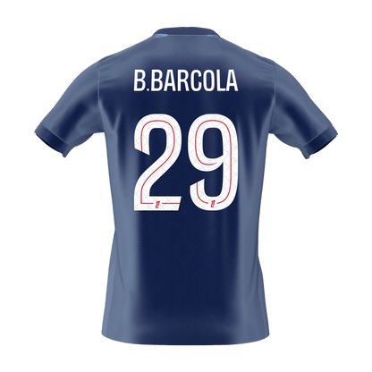 PSG pánsky domáci futbalový dres 2025/26 - B.BARCOLA #29 (Prémiová kvalita)