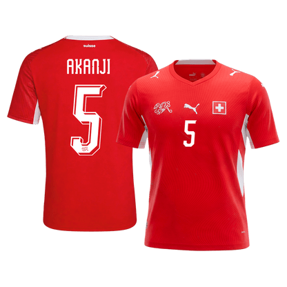 Švajčiarsko pánsky domáci futbalový dres MS 2026 - AKANJI #5