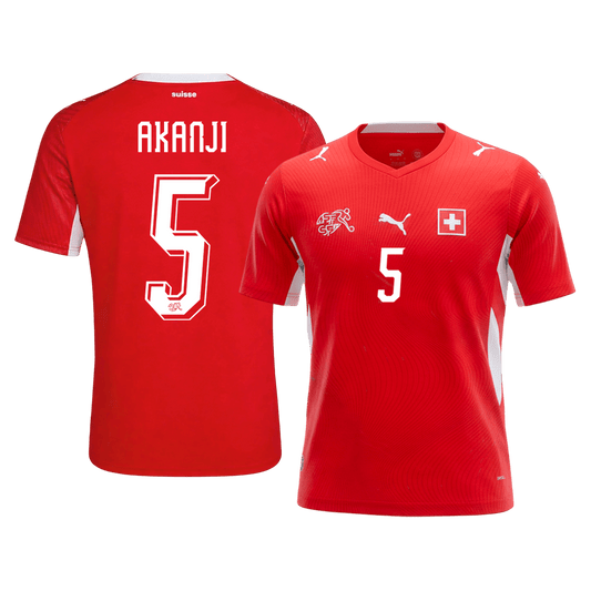 Švajčiarsko pánsky domáci futbalový dres MS 2026 - AKANJI #5