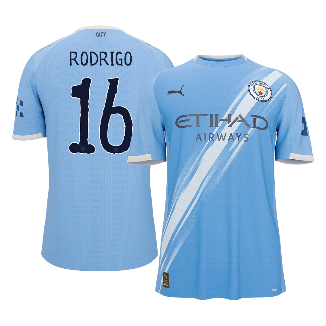 Manchester City pánsky domáci futbalový dres MS 2025/26 - RODRIGO #16 (Prémiová kvalita)