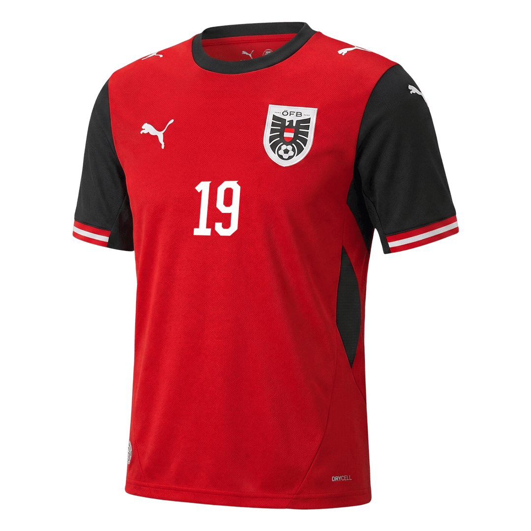 Rakúsko pánsky domáci futbalový dres MS 2026 - BAUMGARTNER #19