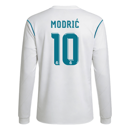 Real Madrid pánsky domáci retro futbalový dres s dlhými rukávmi 2017/18 - MODRIĆ #10