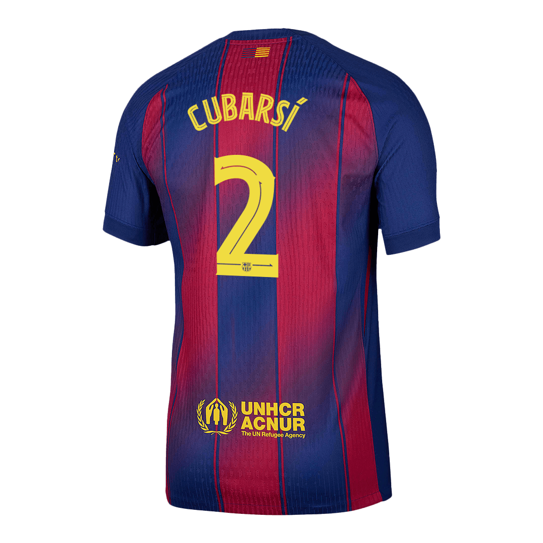 Barcelona pánsky domáci futbalový dres 2025/26 UCL - CUBARSÍ #2 [hráčska verzia]