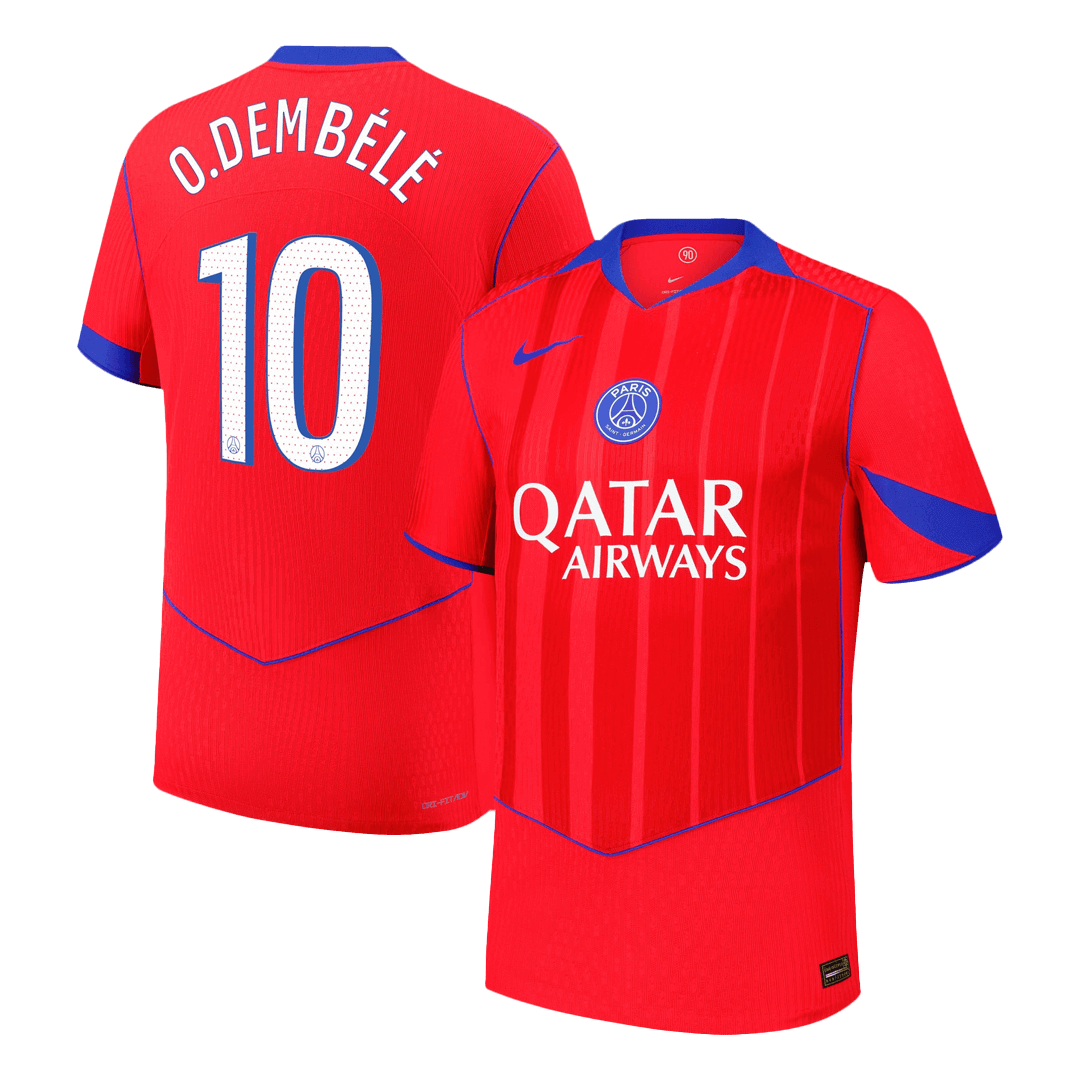 PSG pánsky tretí futbalový dres 2025/26 - O.DEMBÉLÉ #10 [hráčska verzia]
