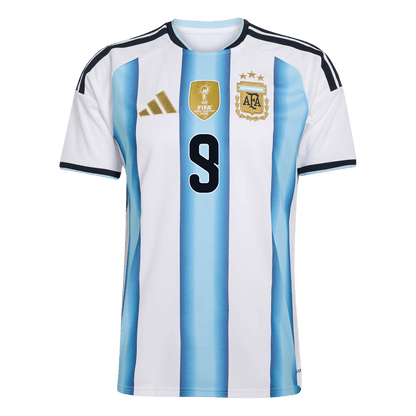 Argentína pánsky domáci futbalový dres MS 2026 - J.ÁLVAREZ #9 (Prémiová kvalita)