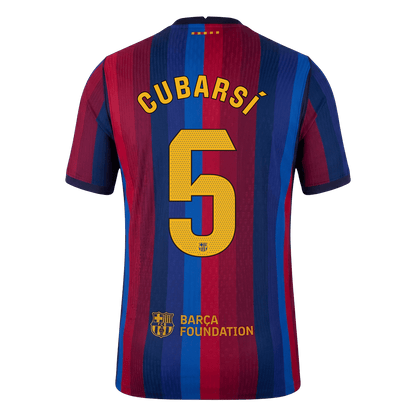 Barcelona pánsky domáci futbalový dres 2026/27 – CUBARSÍ #5 [hráčska verzia]