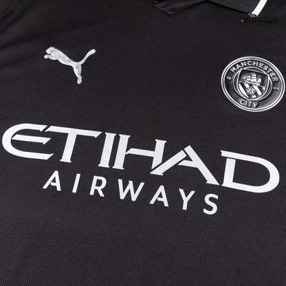Manchester City pánsky vonkajší futbalový dres s dlhými rukávmi 2025/26