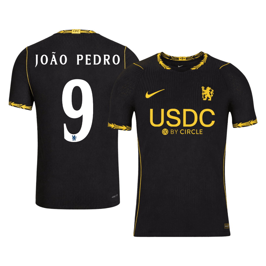 Chelsea pánsky Vonkajší futbalový dres 2026/27 – JOÃO PEDRO #9 – UCL [hráčska verzia]