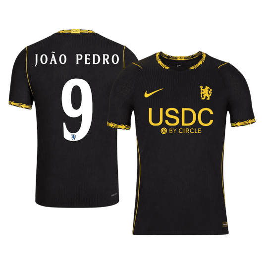 Chelsea pánsky Vonkajší futbalový dres 2026/27 – JOÃO PEDRO #9 – UCL [hráčska verzia]