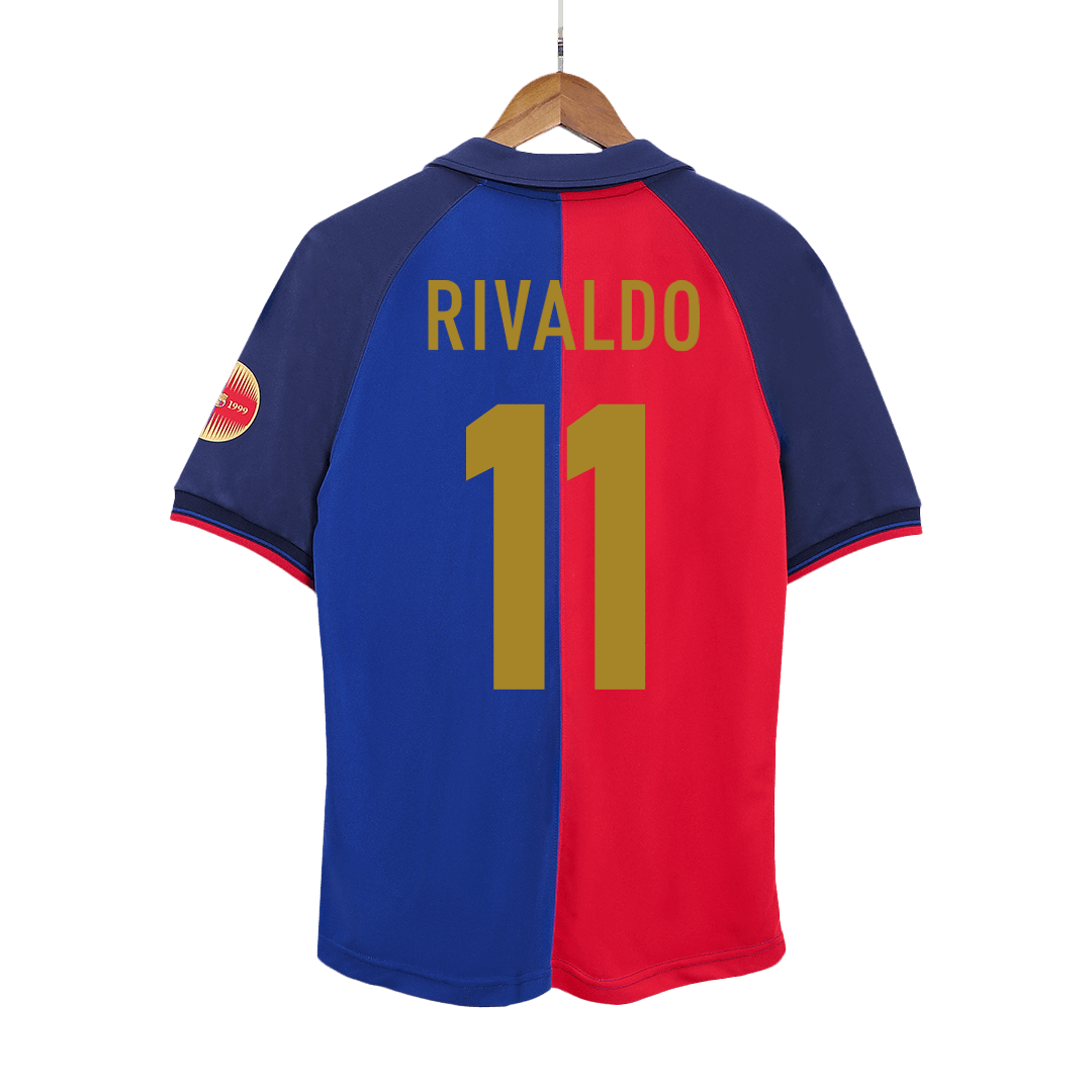Barcelona pánsky domáci retro futbalový dres 1999/00 - RIVALDO #11