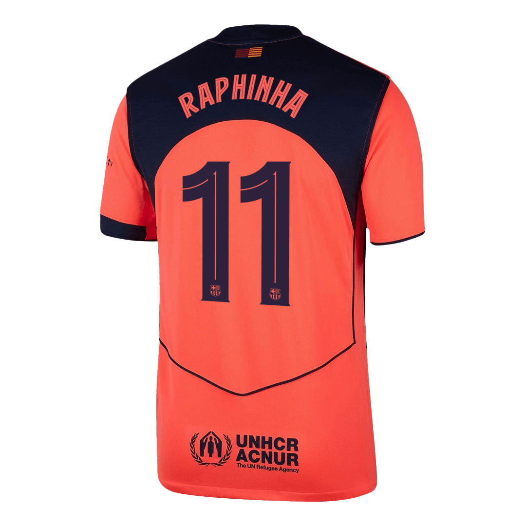 Barcelona pánsky tretí futbalový dres 2025/26 UCL - RAPHINHA #11