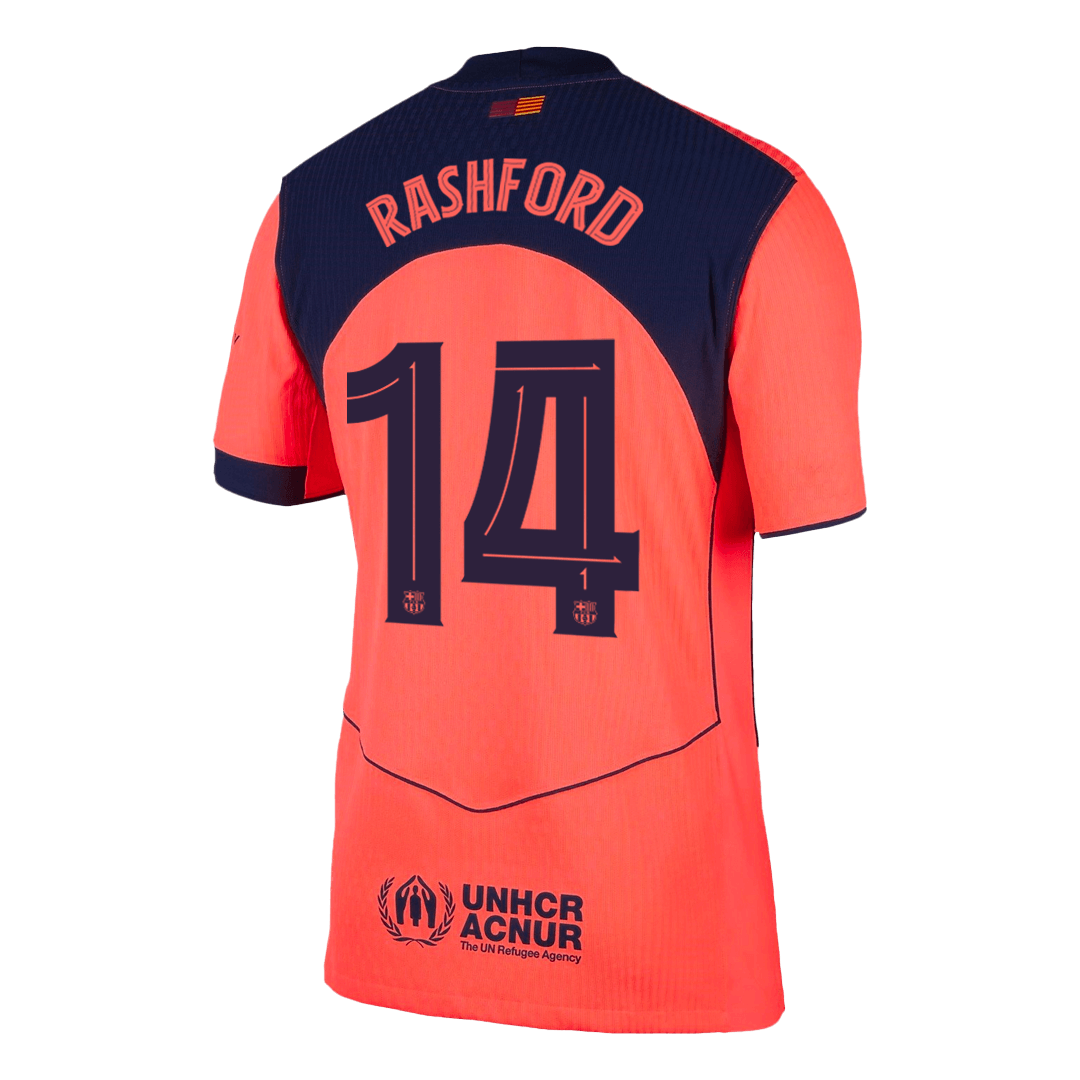 Barcelona pánsky tretí futbalový dres 2025/26 UCL - RASHFORD #14 [hráčska verzia]