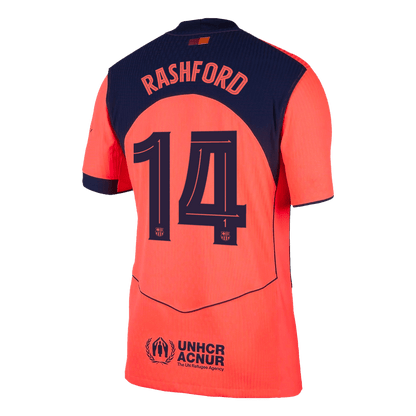 Barcelona pánsky tretí futbalový dres 2025/26 UCL - RASHFORD #14 [hráčska verzia]