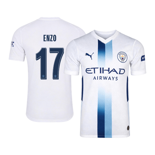 Manchester City pánsky Tretí futbalový dres 2026/27 – ENZO #17 – UCL [hráčska verzia]