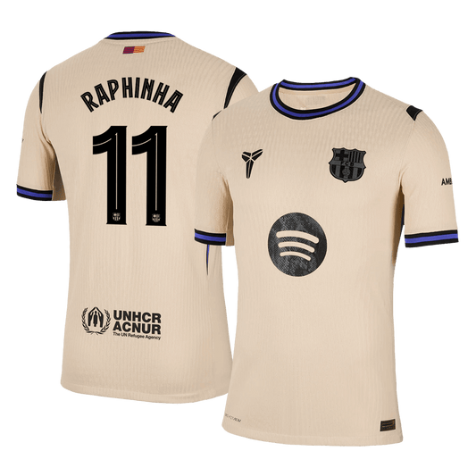 Barcelona pánsky vonkajší futbalový dres 2025/26 UCL - RAPHINHA #11 [hráčska verzia]