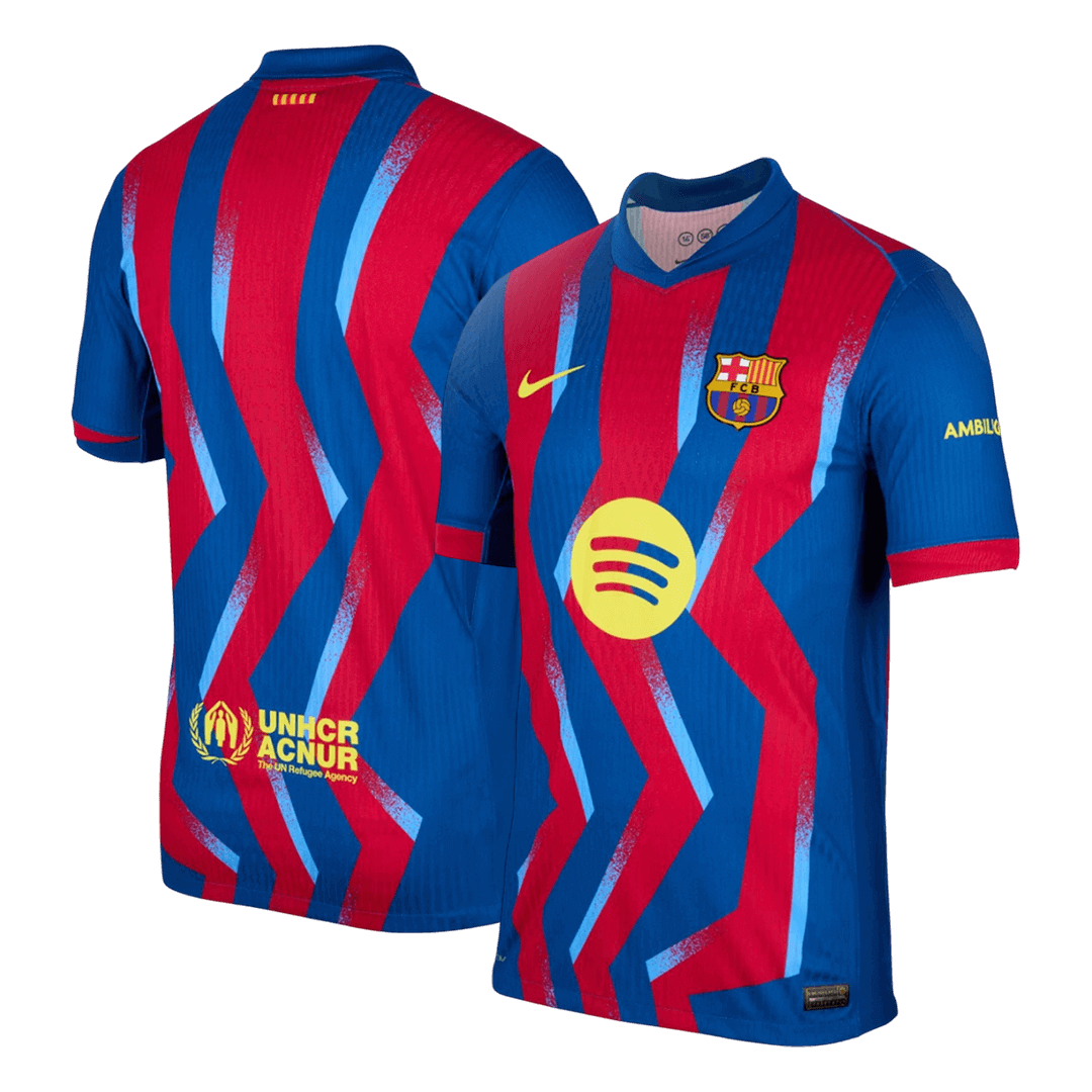 Barcelona pánsky štvrtý futbalový dres 2025/26 [hráčska verzia]