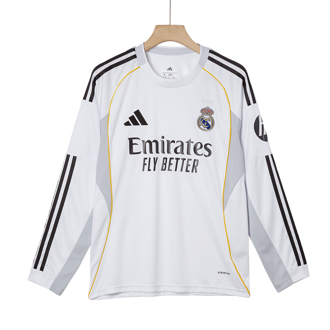 Real Madrid pánsky domáci futbalový dres s dlhými rukávmi 2025/26
