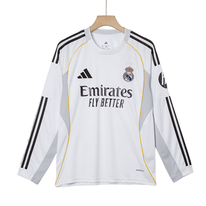 Real Madrid pánsky domáci futbalový dres s dlhými rukávmi 2025/26