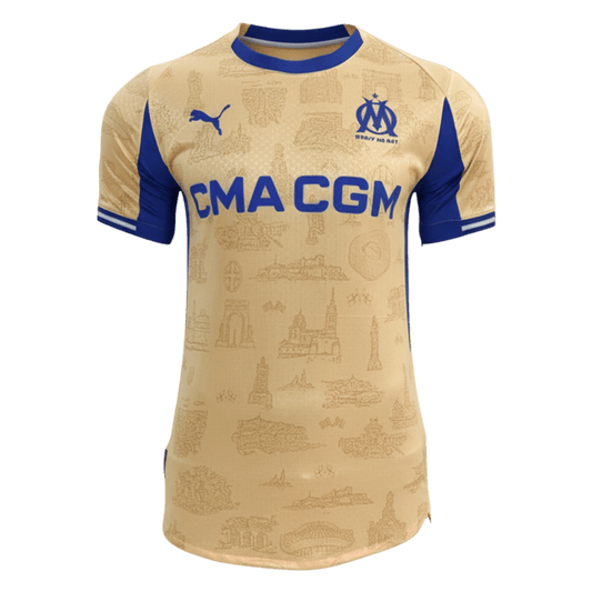 Marseille pánsky štvrtý futbalový dres 2025/26 [hráčska verzia]